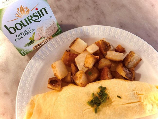 Omelette au Boursin